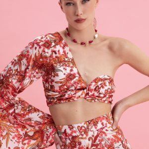 Rustic Romance One Shoulder Top